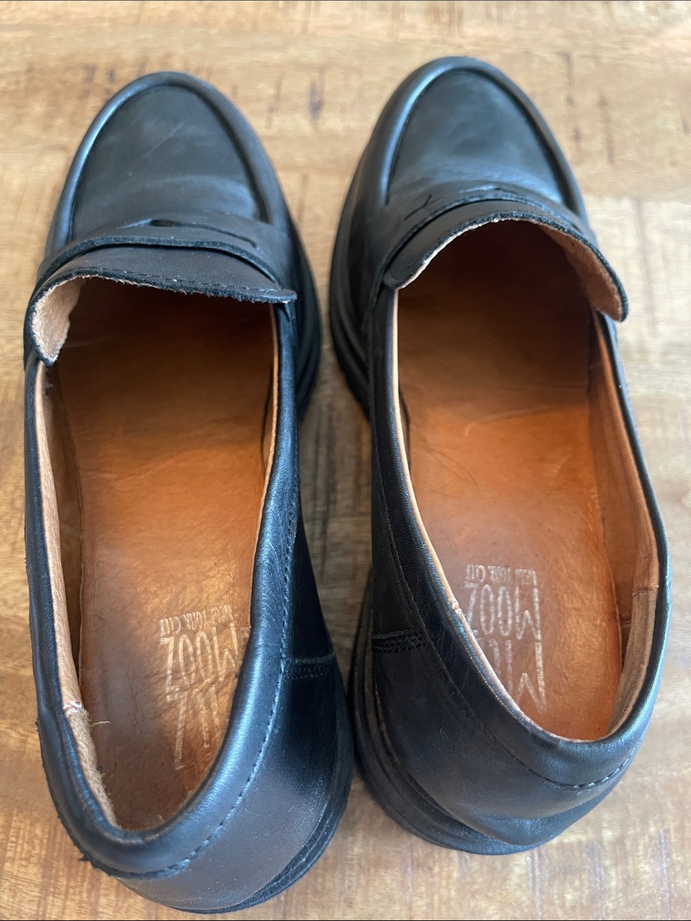 Miz Mooz Legend Loafer 39 Black Platform Chunky 8.5-9 - Picture 8 of 11